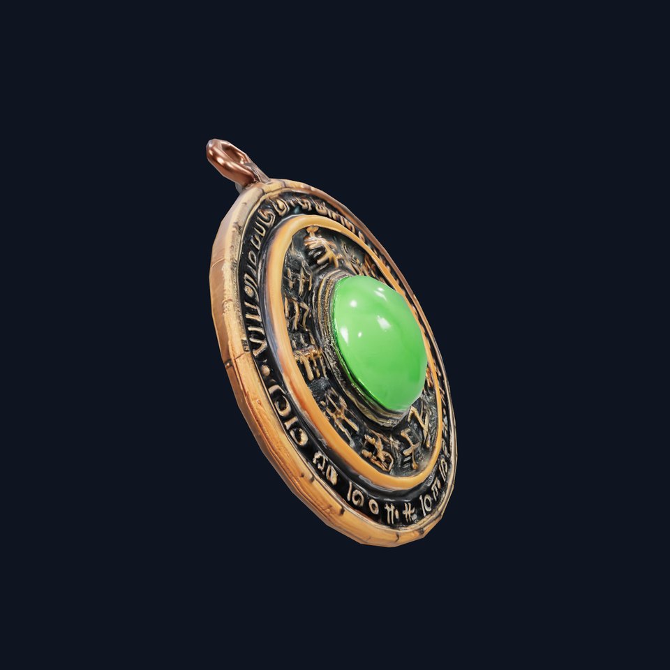 Ancient Bronze Amulet model pack